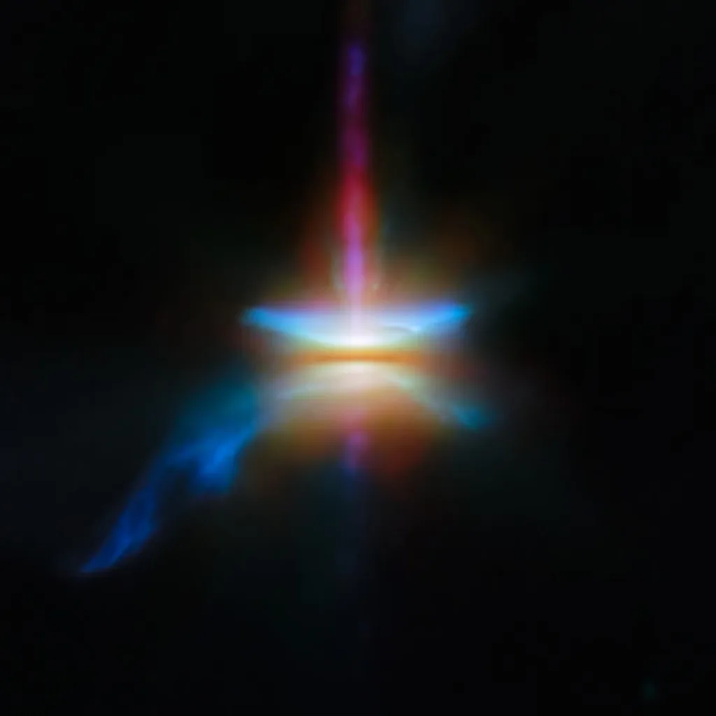 Лучшие космические снимки 2025 года 8 protoplanetnyj disk hh 30 s dzhetamiprotoplanetnyj disk hh 30 s dzhetami